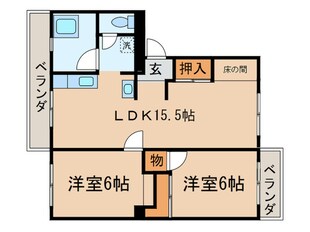 ピアコート陣原の物件間取画像